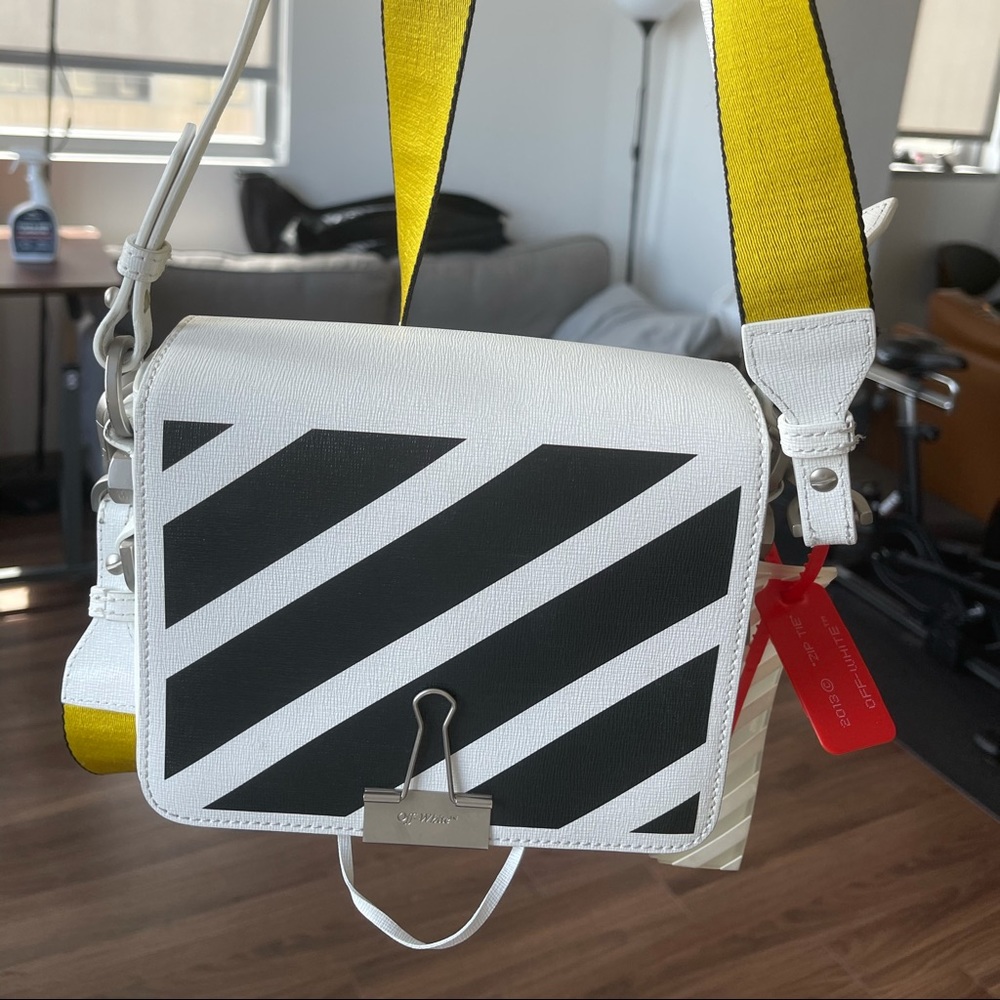 Off white cross body bag
